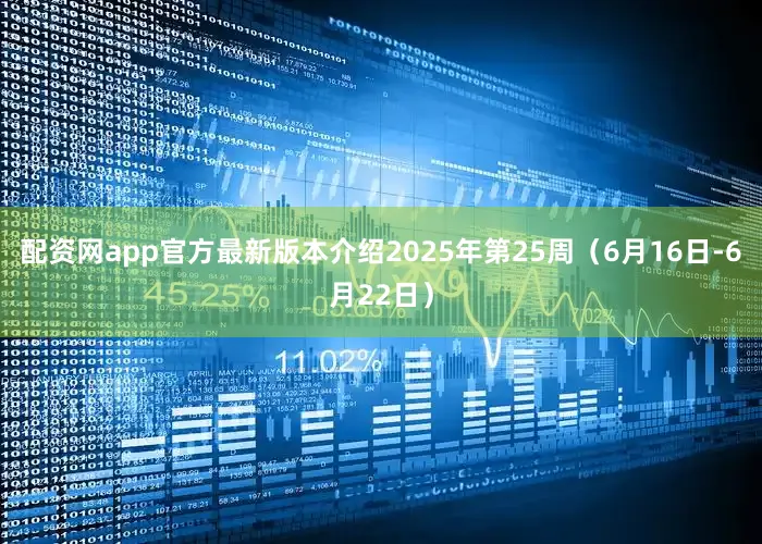 配资网app官方最新版本介绍2025年第25周（6月16日-6月22日）