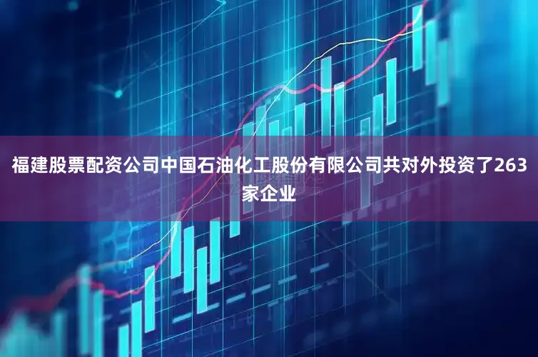 福建股票配资公司中国石油化工股份有限公司共对外投资了263家企业
